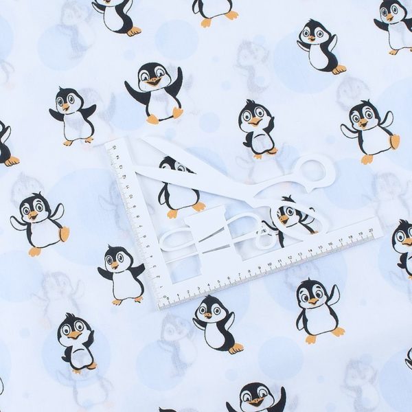 ткани оптом бязь плательная в рулонах веселый пингвин